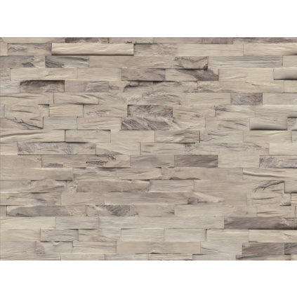 Dřevěný obklad Bianco Crema Simple wood Hevea Obklady a dlažby > Dřevěné obklady