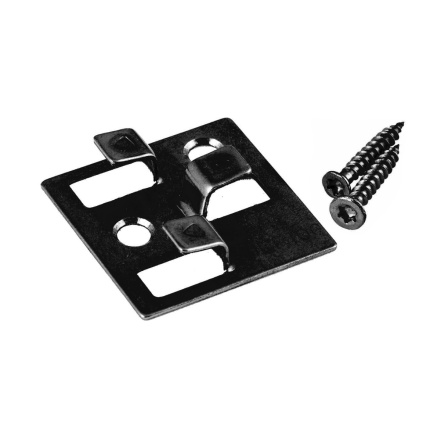 Vymezovací WPC klip G2 černý ocelový Terasy > Příslušenství k WPC terasám