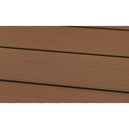 Terasové prkno WPC Light Brown Drážkové G2 Plné Terasy > Terasová dřevoplastová WPC prkna > Terasová prkna WPC G²