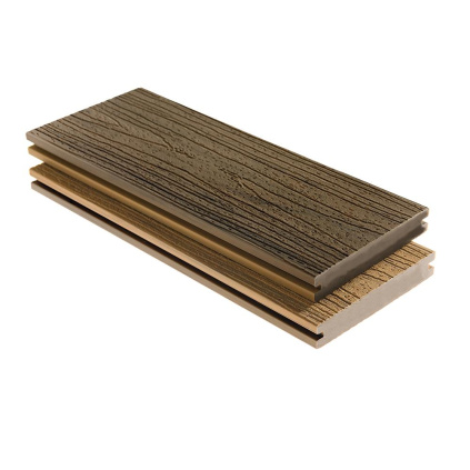 WPC Terasové prkno 140x20 Duo Profi - Dark Teak + Birch Terasy > Terasová dřevoplastová WPC prkna