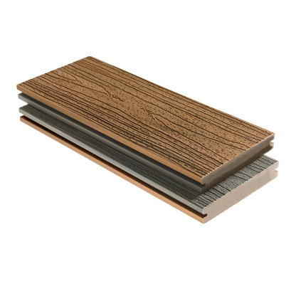WPC Terasové prkno 140x20 Duo Profi - Oak + Smoke Gray Terasy > Terasová dřevoplastová WPC prkna