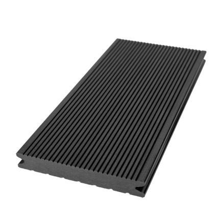 Vzorek WPC Dark Grey drážkované G2 Plné