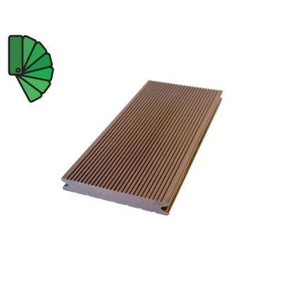 Vzorek WPC Dark Brown Drážkové G2 Plné Vzorky