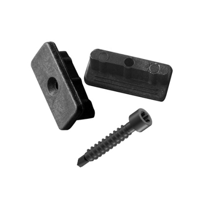 Vymezovací WPC klip s černým vrutem 4,2x28 mm Terasy > Příslušenství k WPC terasám