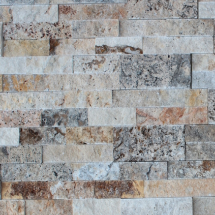 Přírodní obkladový kámen Travertine Scabas - Obkladový panel ve tvaru Z