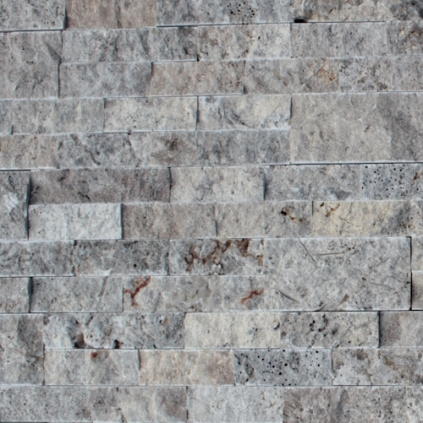 Přírodní obkladový kámen Travertine Silver - Obkladový panel ve tvaru Z