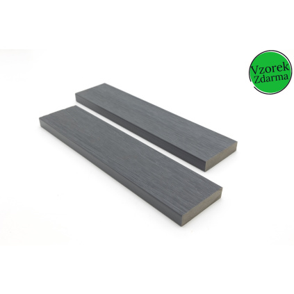 Vzorka WPC Plotovky úzké Profi Antracit Vzorky