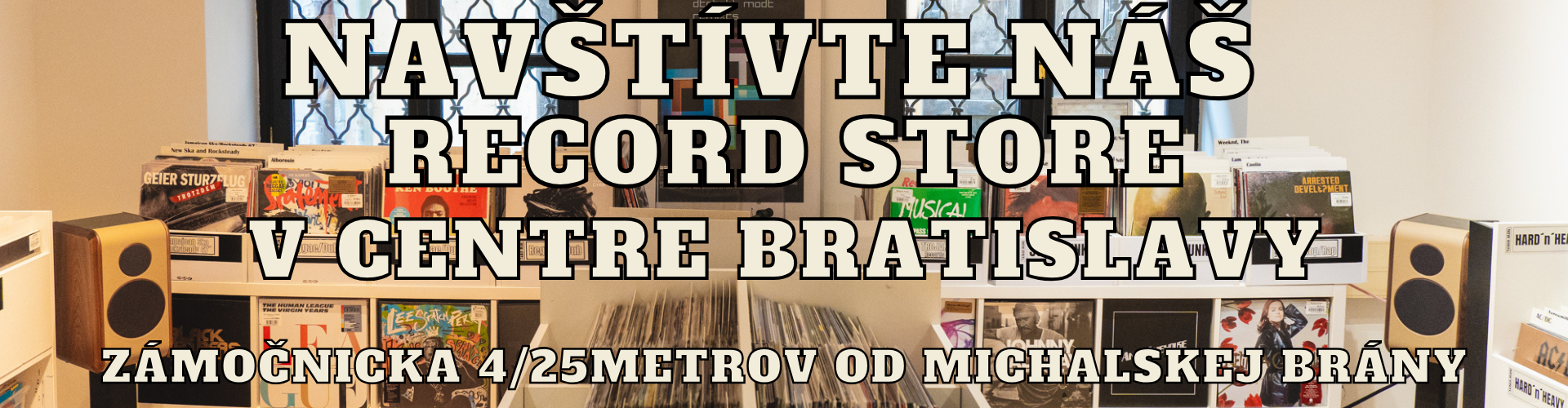 Record store v centre Bratislavy