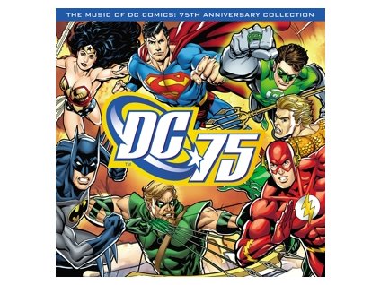 VARIOUS ARTISTS THE MUSIC OF DC COMICS - 75TH ANNIVERSARY COLLECTION (Red vinyl)(LP)