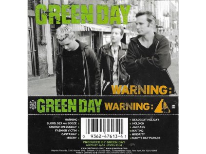 GREEN DAY Warning: (MC BAZÁR)