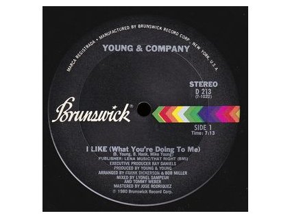 vinyl 12" Young & Company ?I Like (What You're Doing To Me) (RSD 2021)