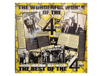 THE 4 SKINS  The Wonderful World Of The 4 Skins (The Best Of The 4 Skins)(LP)
