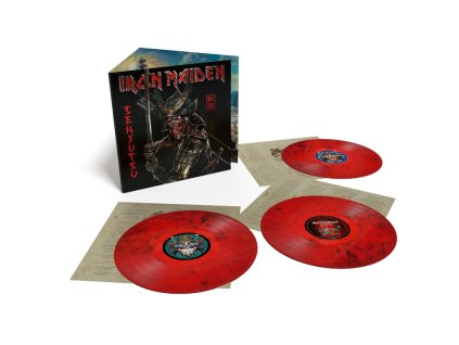 vinyl 3LP Iron Maiden Senjutsu (indie red and black vinyls)