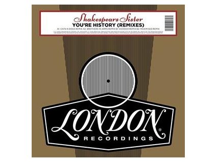 vinyl 12" Shakespears Sister You're History Remixes