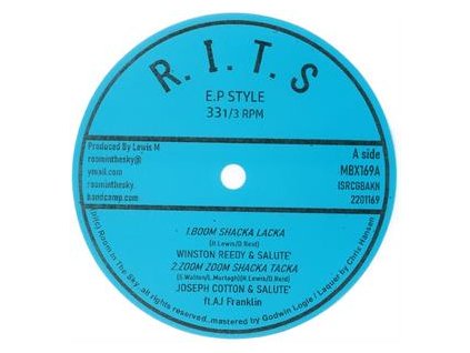 vinyl 7" Winston Reedy, Joseph Cotton, Vin Gordon , Ansel  Boom Shacka Lacka (RSD 2022)
