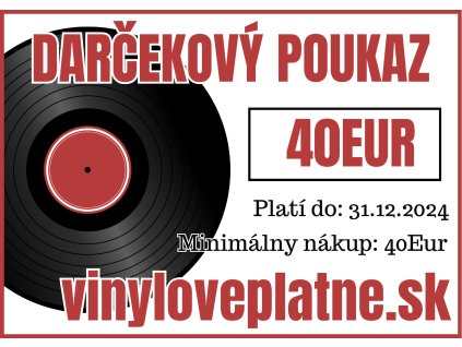 Darčeková poukážka vo výške 40 Eur