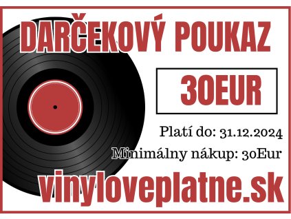 Darčeková poukážka vo výške 30 Eur
