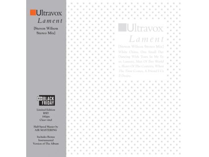 vinyl 2LP Ultravox Lament [Steven Wilson Stereo Mix] (RSD Black Friday 2024)