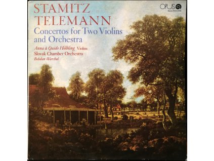 Georg Philipp Telemann, Carl Stamitz, Anna Hölblingová & Quido Hölbling, Slovak Chamber Orchestra, Bohdan Warchal – Concertos For Two Violins And Orchestra (LP BAZÁR)