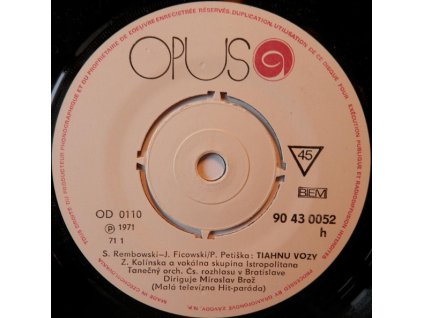 ZORA KOLÍNSKA Tiahnu Vozy / PETER SEDLÁK Námornícka Rozlúčka (LP bazár)