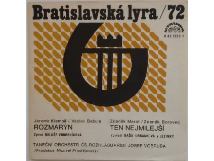 MILUŠKA VOBORNÍKOVÁ / NAĎA URBÁNKOVÁ – Rozmarýn / Ten Nejmilejší (7"SP)