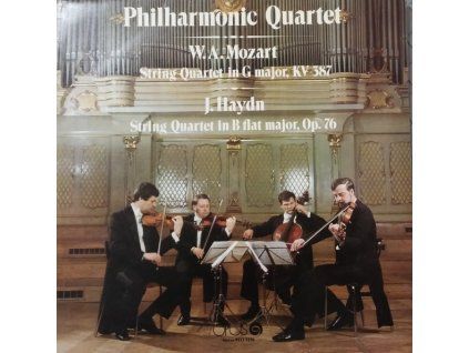 Philharmonic Quartet – W. A. Mozart / J. Haydn – String Quartet In G Major, KV 387 / String Quartet In B Flat Major, Op. 76 (LP BAZÁR)