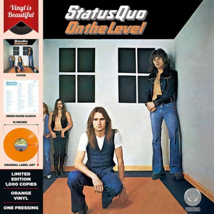 36552 status quo on the level vinyl lp reissue remastered orange