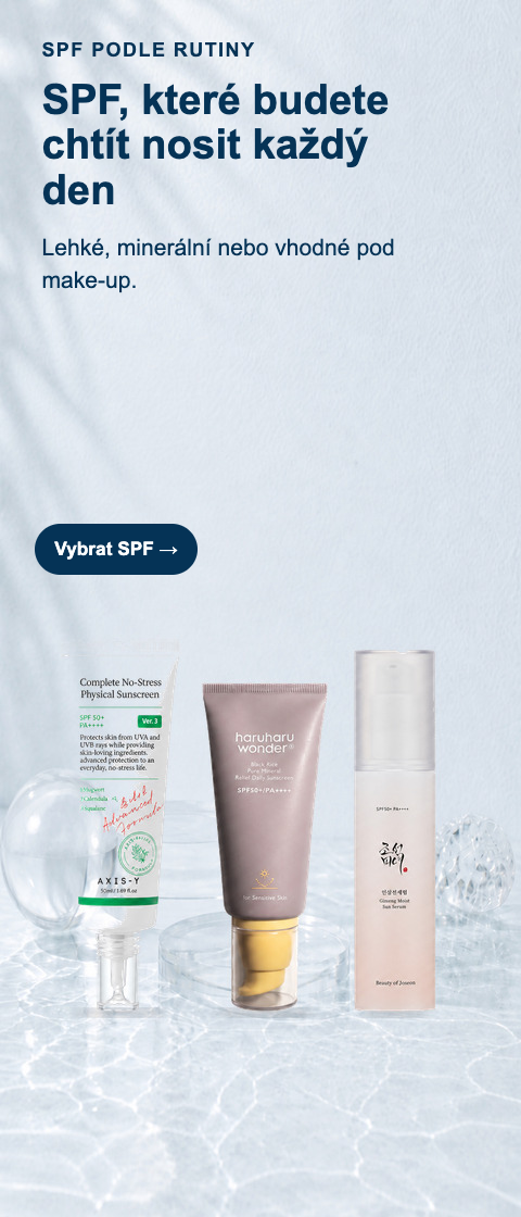 SPF podle rutiny – AXIS-Y, Haruharu Wonder a Beauty of Joseon Ginseng Moist Sun Serum