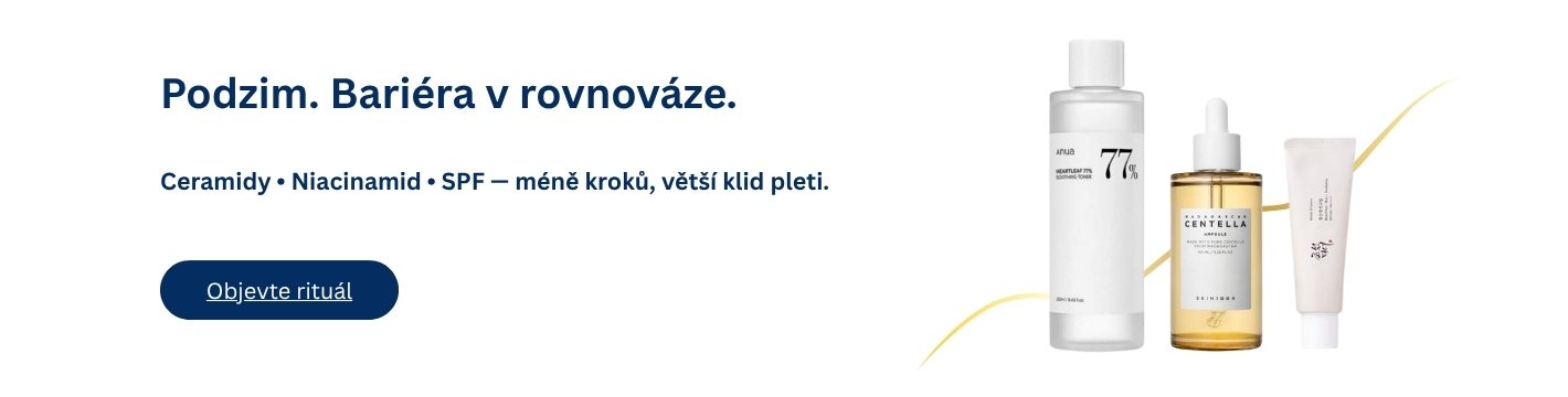 Podzimní bariérová péče – 3–4krokový rituál s ceramidy, niacinamidem a SPF