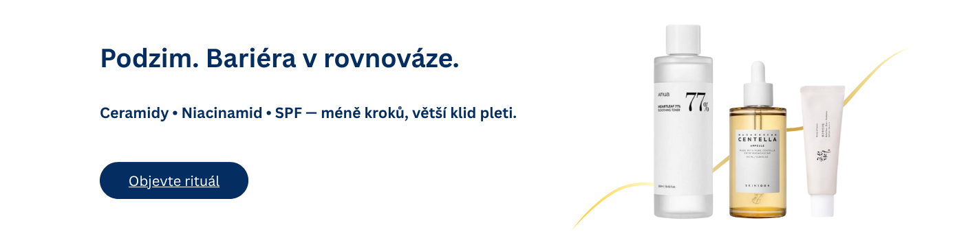 Podzimní bariérová péče – 3–4krokový rituál s ceramidy, niacinamidem a SPF