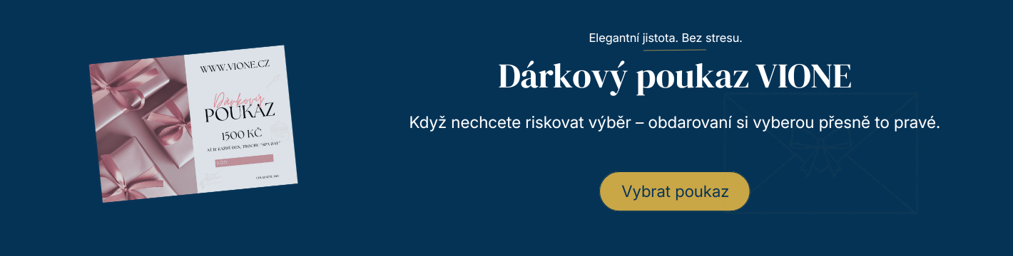 Dárkové poukazy VIONE.cz – když nechceš riskovat výběr, obdarovaní si vyberou sami.