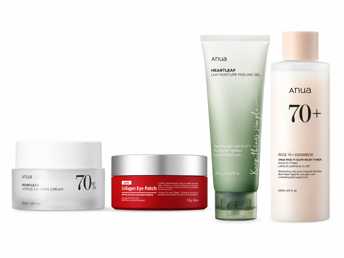Produkty v dárkovém skincare setu Rýžový glow a oční relax