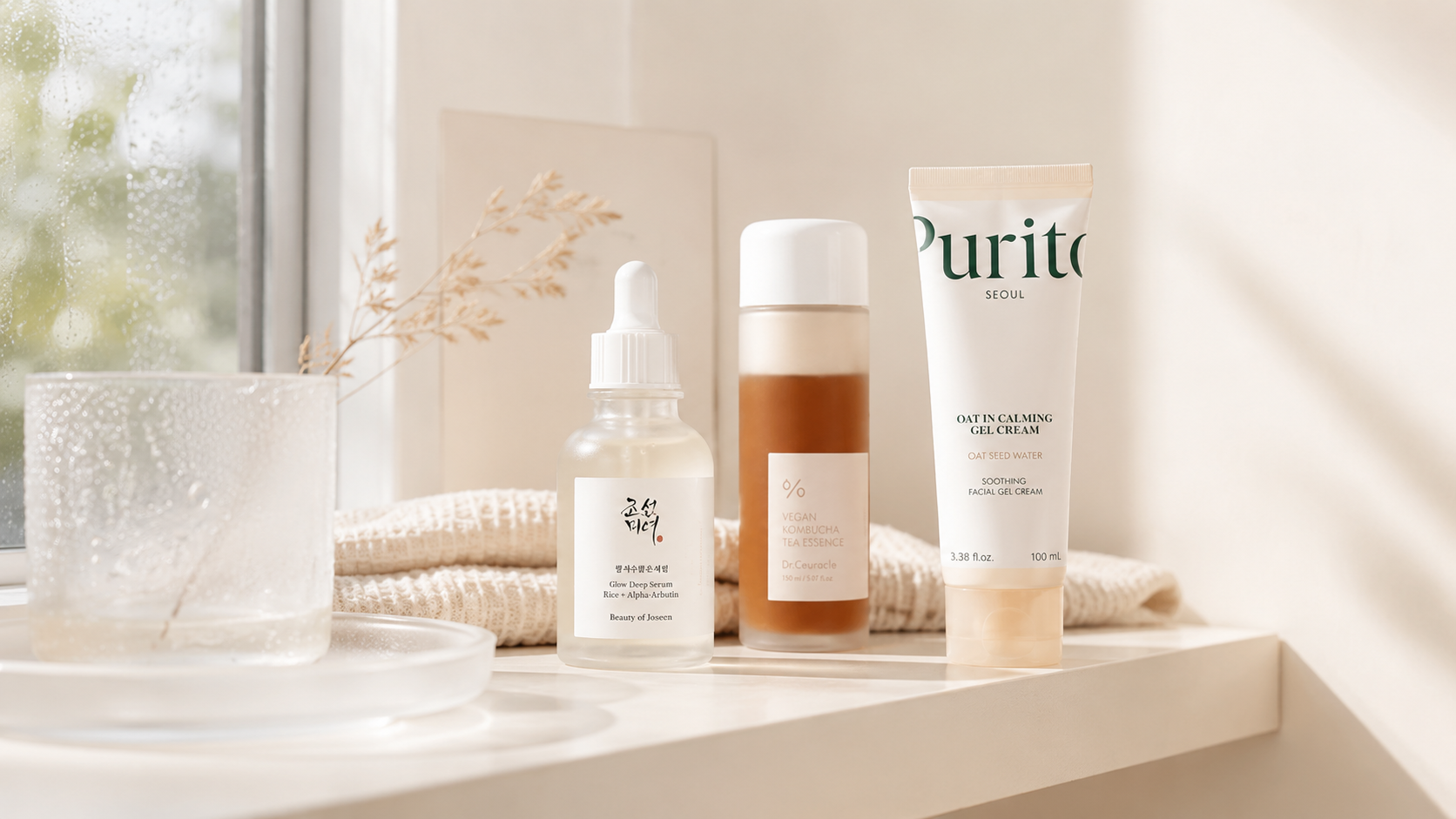 Lehká glow skincare rutina s reálnými produkty VIONE pro rozzářenou pleť bez mastného filmu