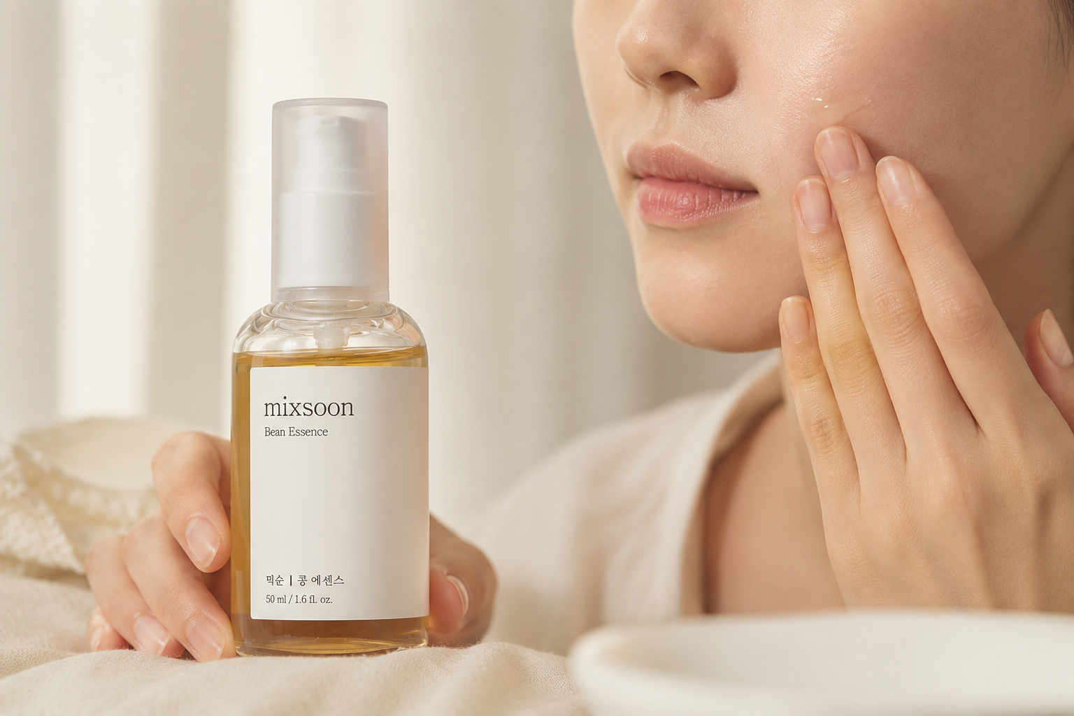 Jak používat Mixsoon Bean Essence v rutině po toneru a před krémem