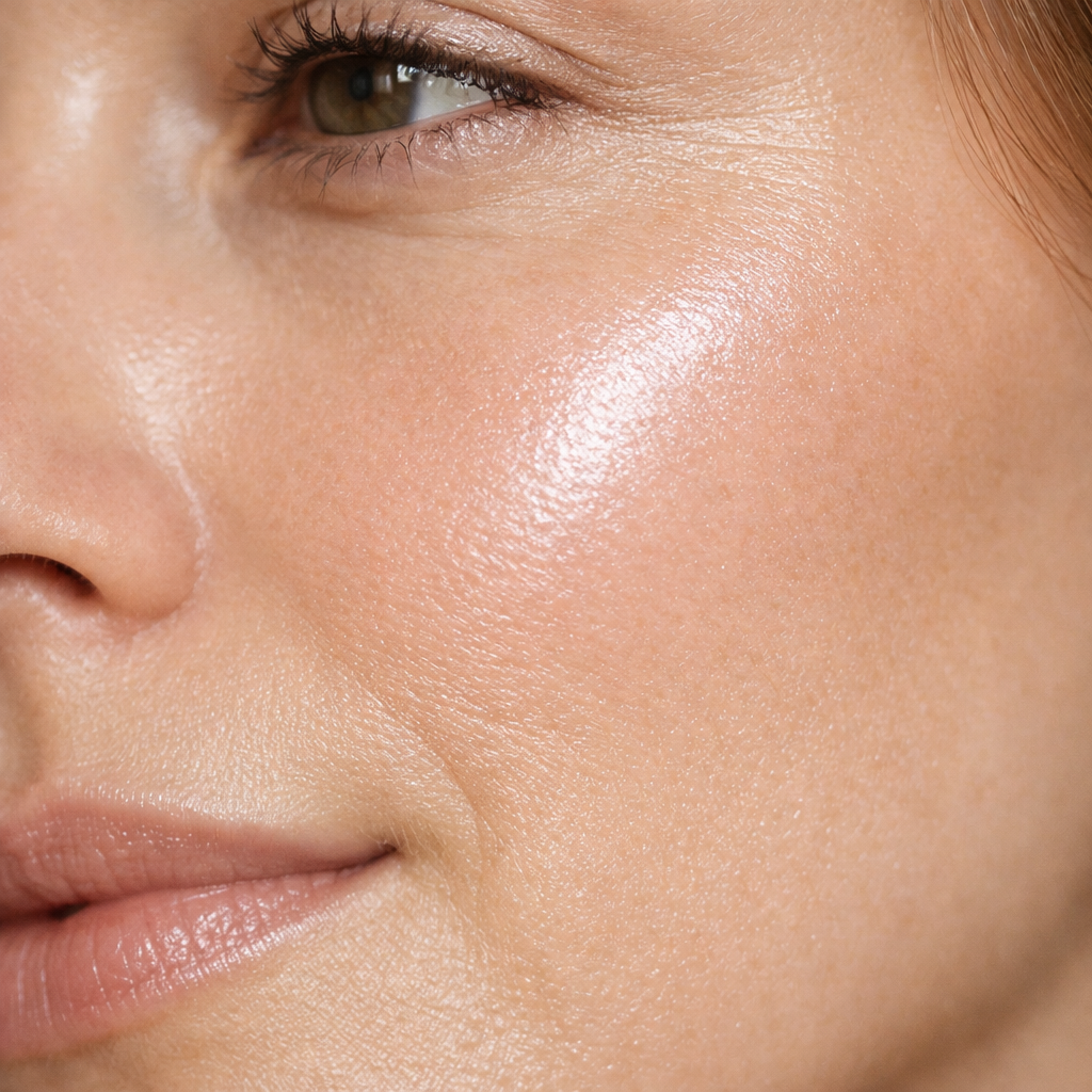 Tenká vrstva esence nebo séra pod krém