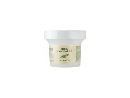 SKINFOOD Rice Mask Wash Off 120 g – krémová rýžová oplachovací maska pro rozjasnění a jemnou exfoliaci