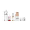 5krokový unisex set pro citlivou pleť – Anua Rice Enzyme Brightening Cleansing Powder 40 g, Anua Heartleaf 77% Soothing Toner 250 ml, mixsoon Bean Essence 50 ml, Plc Vita Liposome Oil Ampoule 50 ml a Anua Heartleaf 70 Intense Calming Cream 50 ml.