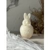 Viore svíčka Velikonoční kolekce - zajíček s nápisem Happy Easter
