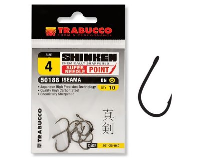 Trabucco háčky s očkem Shinken Hooks 10ks (Varianta vel. 4)