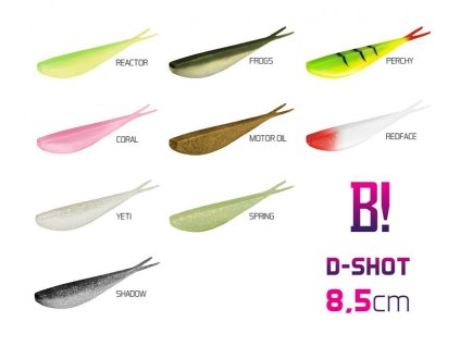 Umělá nástraha BOMB! D-SHOT / 5ks (Velikost 8,5cm/Reactor)