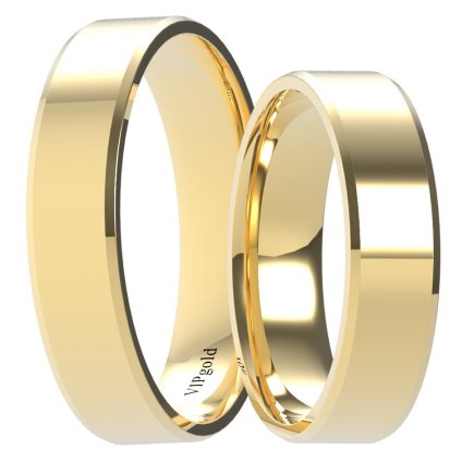 Svadobné obrúčky 9001/5 - žlté zlato