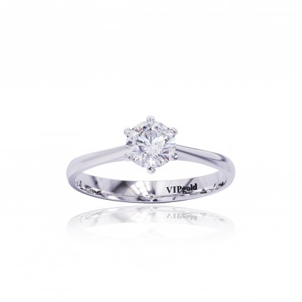 Zásnubný prsteň s briliantmi v bielom zlate R2020003-SP0512