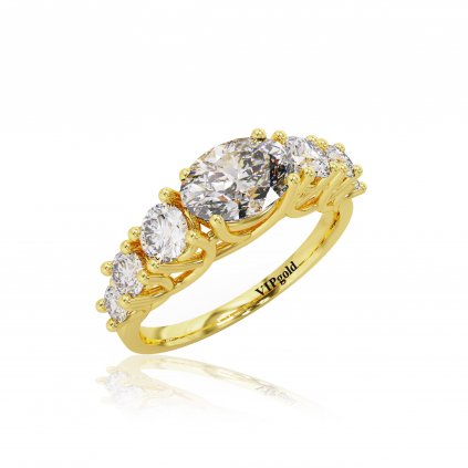 Zlatý prsteň R3426z žlté zlato