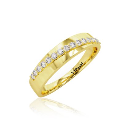 Prsteň zlatý žlté zlato 14K