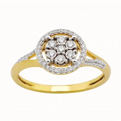Zlatý briliantový prsteň R330-49864z