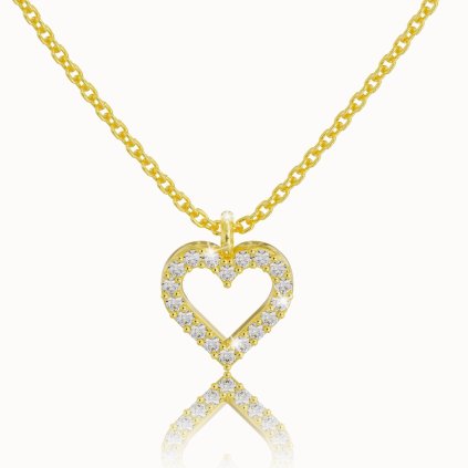 Celebrity heart, 14K yellow gold