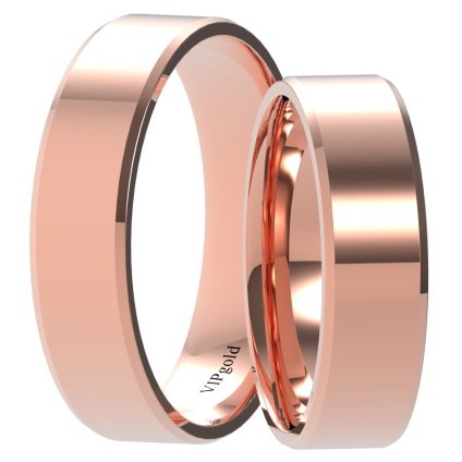 Svadobné obrúčky 9001/5,5 - červené zlato