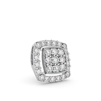 Delicate 14K white gold pendant