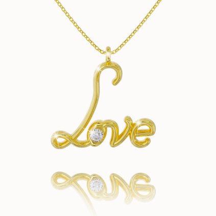 Celebritka Love zo žltého 14K zlata