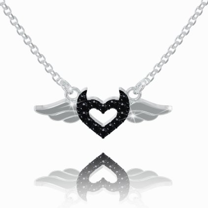 Celebrity Wild Heart black made of 14K white gold